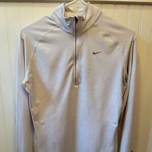 Nike 1/4 zip, medium, white